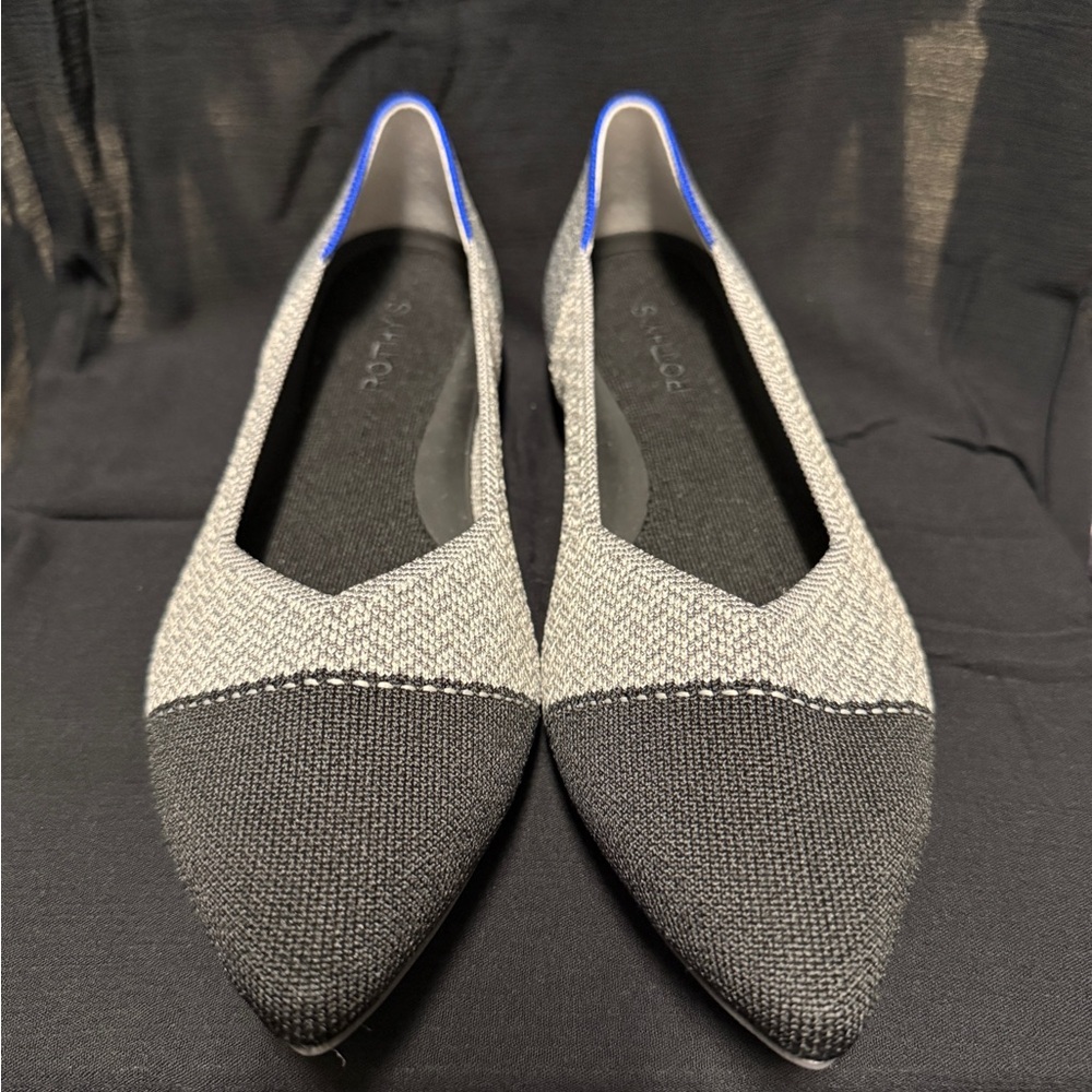 Rothy's Black and Gray Flats
